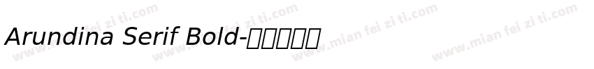 Arundina Serif Bold字体转换